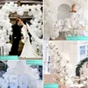 Other Event Party Supplies 94pcs Pure White Matte Ballon Arch Garland Kit with Transparent Latex Balloons for Wedding Kids Birthday Baby Shower Decorations 230628