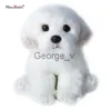 Stuffed Plush Animals Bichon Frise Puppy Stuffed Animal Dog Plush Toy Cute Simulation Pets Fluffy Baby Dolls Birthday Gifts for Children Dropshipping J230628