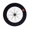 Cykelhjul Fixat växelhjul 90mm Rim Aluminium Alloy Flip-Flop Wheelset MTB Road Cykelhjul Fixie Bicycle Cycling Parts With Däck 230628