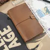 Notepads Genuine Leather Journal Refillable Travel Notebook Retro DIY Handmade Diary Portable Sketchbook School Office Gift Customized 230627