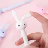 Pens 12Pcs/Batch Korean Cute Rabbit Bunny Pens Funny School Pen Kawaii Children Stationery Goods Kawai Thing Rollerball Ballpoint Kit