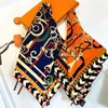 Bandanas Marque De Luxe Printemps Nouveaux Produits De Mode Foulard En Sergé À Grande Chaîne Foulards En Soie Femmes Polyvalent Foulard Foulard Châles D'hiver X0628