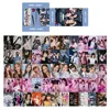 Självhäftande klistermärken 55pcsset kpop le sserafim album Sakura Kazuha chaewon po cards hd tryckt pocards lomo card för fans samling 230626