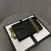 Klasyczna luksusowa łańcuchowa torba mody Plaid Floral Brand Torebka Vintage Damska skórzana torebka torebka na ramię z pudełkiem M401232