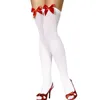 Женские носки 2023, модные сексуальные чулки для девочек, эластичные кружевные носки выше колена с бантом, женские длинные носки