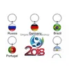 Sleutelhangers Lanyards Voetbal Sleutelhanger Land Vlag Voetbalfans Sleutelhangers Mannen Gesp Souvenir Cadeauketting Drop Delivery Mode Acces Dhzch