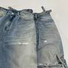 Jeans lavati originali Jeans larghi da uomo per uomo Pantaloni in denim oversize Moda uomo sciolto Hiphop Streetwear Jeans larghi causali