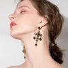 Dingle örhängen vintage barock för kvinnor pendientes mujer moda 2023 stor lång pärla korsläpp örhänge kvinnliga smycken oorbellen brincos