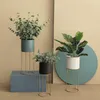 Vases Nordic Modern Metal Wrought Iron Bracket Flower Pots Floor Stand Ornaments Living Room Home Decorations Artificial