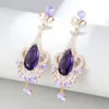 Dangle Earrings GODKI Royal Vintage Waterdrop For Women Wedding Cubic Zirconia Dubai Bridal Costume Jewelry 2023 Summer Party