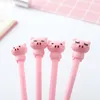 Pennor 40st Stationery Pen Gel Cute Pink Expression Pig Neutral Pens Cartoon Student Writing Pen School Office Supplies Present Partihandel