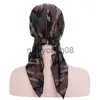 Bandanas Helisopus Neue muslimische Frauen Weiche Turban-Mütze Vorgebundener Kopfschal Bedruckte Damen-Baumwolle Chemo-Kappe Innen-Hijabs Haarschmuck x0628