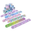 Other Event Party Supplies 10pcs Cartoon Unicorn Slap Bracelets Baby Shower Mermaid Dinosaur Animals Wristband Gift Birthday Party Supplies Kids Favor Toys 230627