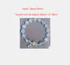 Braccialetti di design con perline Star Butterfly Opal Aquamarine Moonstone Crystal Bracciale da donna per ragazza Ladies Luxury Elastic 8Mm Bead Cha Otp72