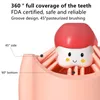 Cepillo de dientes inteligente 360 grados sónico eléctrico niños silicona en forma de U para niños con luces cepillo de dientes patrón de dibujos animados 230627