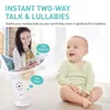 Moniteur bébé sans fil Écran LCD 3,5 pouces Caméra de vision nocturne pour bébé Capteur de température audio bidirectionnel Mode ECO Berceuses L230619