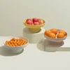 Dinnerware Sets Fruit Tray Decorative Holder High Base Basket Plastic Cake Containers Dessert Storage Stand Pp Serving Cupcake