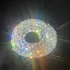 Bling VVS Moissanite Jewelry Sier теннисная цепная шармовая колье украшения сексуально льда с бриллиантовым ожерельем для тенниса модные и универсальные