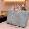 Luxury Classics Damskie haftowane ręczy Pearl Beach Bag Big Ladies Małe plecaki płócienne łańcuch plecak wieczorny torebki Z96R DPT5