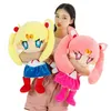 2560cm Kawaii Anime Sailor Moon Peluş Oyuncak Sevimli Ay Hare El Yapımı Bebek Uyuyan Yastık Yumuşak Karikatür Brinquidos Kız Hediye7226580