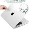 Чехол для MacBook Air 15 дюймов 2023 года, новый выпуск, модель A2941 с чипом M2, жесткий пластиковый корпус, крышка клавиатуры, защитная пленка для экрана