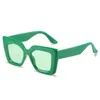 Solglasögon mode gelé färg fyrkantiga kvinnor retro gradient nyanser uv400 katt ögon trendande solglasögon hög kvalitet