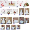 Christmas Sublimation Mdf Ornaments Round Square Shape Decorations Hot Transfer Printing Blank Consumable FY4266