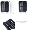 Other Skin Care Tools 5 Pcs/Set Face Stainless Steel Kit Blackhead Blemish Acne Pimple Extractor Tool Cleanser Drop Delivery Health Dhixx