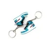 Porte-clés Lanyards Nouveau Mini 3D Stéréo Sneaker Porte-clés Style Classique Chaussures Basketball Porte-clés Hommes Femmes Enfants Sac Accessoires Dr Dh7Pt