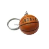 Keychains Lanyards som säljer PU Basketball 3D Sports Player Ball Key Chains Mini Souvenirs Keyring Gift for Sport Lover Keychain Dro Dhrjm