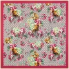 Cachecol feminino de sarja de bandanas de seda 130*130 cm Euro Design Geranium Flower Print Square Cachecóis de presente de alta qualidade moda grandes xales de seda x0628