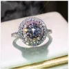 Bague femme élégante couleur argent Bijou AAAAA Cz pierre déclaration fête alliance anneaux pour femmes bijoux fins