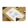 Mats Pads Placemats For Kids Woven Vinyl Print Cartoon Pvc Table Washable Heat Resistant Anti-Skid Non-Slip Insation Dining Drop D Dh53Q