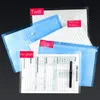 Folder 50 szt. Torba na dokumenty A4 przezroczysta wodoodporna torba na dokumenty typu Snap z tworzywa sztucznego