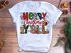 Vrouwen T Shirts Oh Kerst Thee Grafische Print Shirt Dameskleding Benadrukt Gezegend Koffie Obsessed Tshirt Femme Harajuku Kawaii