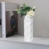 Vasi Vaso per fiori alla moda Bordi arrotondati Design a onde floreali Centrotavola da tavolo Disposizione in plastica