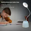 Candeeiros de mesa Lâmpada de LED Carregamento Plug-in Uso duplo Três cores Temperatura ajustável Suporte de caneta Luz de leitura Aprendizagem para crianças