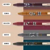 Pens 30 PC/Lot Retro Fare 5 Renk Basın Jel Kalemine Basın Ofis Okulu Malzemeleri Kırtasiye Hediyesi Yazmak İçin Sevimli 0.5mm Nötr Kalemler