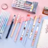 Pens 48 pcs/lot Cartoon Animal Erasable Gel Pen Cute 0.5mm Blue ink Neutral Pens Promotional Gift Stationery School Supplies