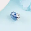 925 Sterling Silver Blue 2023 Graduation Heart Charm Bead for European Pandora w stylu pandora biżuteria bransoletki