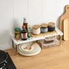 DISH RACKS Kök skåp förvaringshylla heminförsäljningsbar stapelbar kryddställ för arrangör Badrumplasthållare 230719