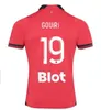 23 24 Stade Rennais 축구 유니폼 rennes 2023 2024 팬 Palyer Sulemana Bourigeaud Terrier Doku Laborde Santamaria 남자 키트 Maillot de Foot Football Shirts