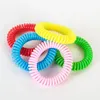 Bracelet anti-moustiques anti-insectes Repousser les bandes de poignet Bobine élastique Spirale Téléphone Anneau Chaîne Lutte antiparasitaire 153QH