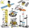 كتل Huiqibao Station Saturn v Rocket Building Builds City Shuttle Satellite Rately Figure Man Man Bricks Stil Toys Gift Z230629