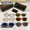 A DITA SUN SUN SUNDASSES DRX 8866 Designerskie okulary przeciwsłoneczne dla mężczyzn Obiektywność żywicy Uv400 Blue Titanium Top Wysoka jakość oryginalnej marki Spectacl 4U2N