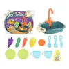 Cucine Gioca cibo Giocattoli da cucina per bambini Simulazione Lavastoviglie elettrica Fai finta di giocare Mini cucina Cibo Giocattoli estivi educativi Giochi di ruolo Giocattoli per ragazze 230627