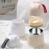 Bento Boxes Bottiglia per la colazione Farina d'avena Cereali Noci Yogurt Zuppa Latte Tazza Contenitore Set con cucchiaio Tuppers Ciotola conica per alimenti Scatola per il pranzo 230627