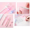 Pens 12Pcs/Batch Korean Cute Rabbit Bunny Pens Funny School Pen Kawaii Children Stationery Goods Kawai Thing Rollerball Ballpoint Kit