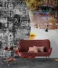 壁紙のカスタマイズ3D壁紙女性フェイスモダンアートセルフ接着壁紙部屋の装飾パペル壁画接着ヴォ