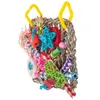 Andra fågelförsörjningar Säker papegoja Swing Toy Colorful Fivepointed Star Cage Chewing Toys 230627